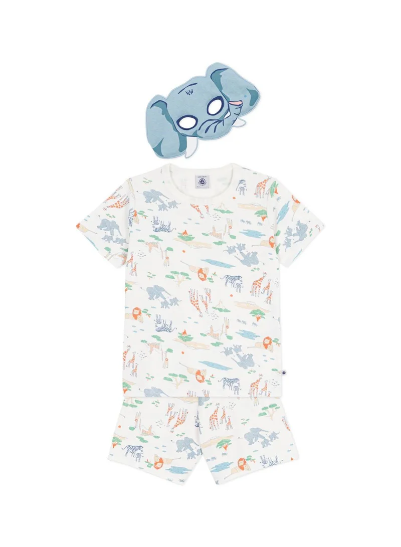 بيتي باتو Children's short savannah print cotton fancy dress pyjamas